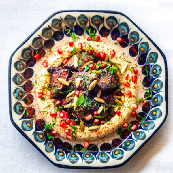 Beef Over Hummus